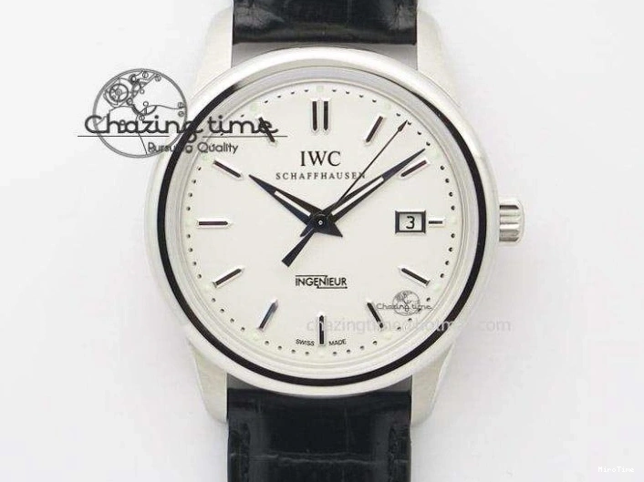 MIROTIME 0305 Mark XVIII IW327002 SS Mk Maker Best Edition White Dial On Black Leather Strap A SunProtective 7298